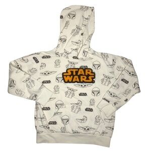 Star Wars Kids Licensed Baby Yoda Grogu Mandalorian Hoodie Sz Sm